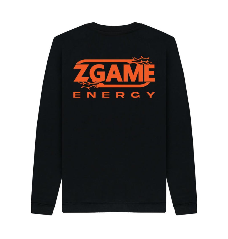 Black Z Game 100% Certified Organic Cotton Crew Neck Men's Sweater