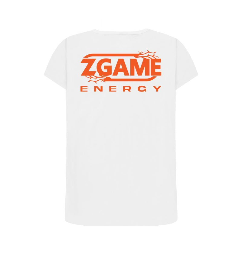 White Z Game 100% Certified Organic Cotton Women's Crew Neck T-shirt