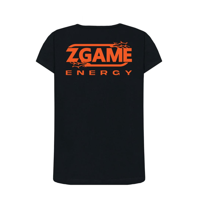 Black Z Game 100% Certified Organic Cotton Women's Crew Neck T-shirt