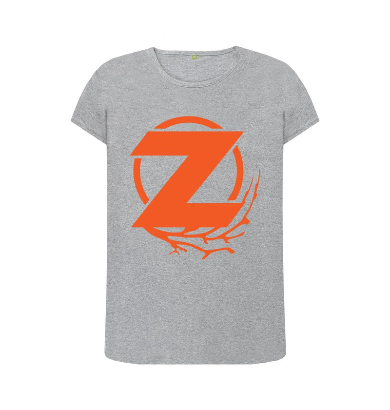Athletic Grey Z Game 100% Certified Organic Cotton Women's Crew Neck T-shirt